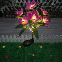 Lámpara De Jardín Solar LED Para Orquídeas Impermeable Decoración De Navidad Y Fiesta Para Aisles Corredores De Villa Y Jardín - details 7