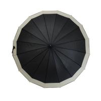 Paraguas largo grande de 16 varillas , antiviento, automático de 68 cm paraguas liso unisex - details 3