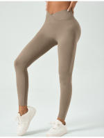Pantalones De Yoga De Cintura Alta Para Mujer Sportwear Transpirable Leggings De Gimnasio Levantamiento De Glúteos Tights Deportivos - details 10