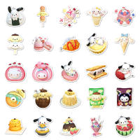 Pegatinas Sanrio De Comida Divertida 10/30/50pcs Hello Kitty Kuromi My Melody Dibujos Animados Kawaii Juguete De Pegatinas Para Niños - details 7