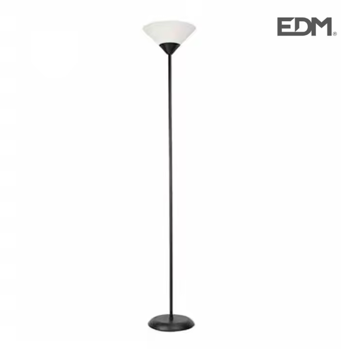 Lampara de pie modelo miami negra e27 60w edm - 1