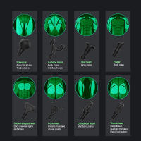 Masajeador De Músculo Portátil Fascia Gun Percusión Profunda Para Atletas Massajeador De Relajación Corporal Material Plástico Negro - details 4