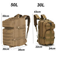 Mochila Táctica 50L Para Deporte Al Aire Libre Senderismo Camping Caza Viajes Trekking Bolsa Rucksack Unisex Material Nylon - details 0