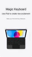 Teclado Mágico Para iPad 11ª Generación 2025 Funda Protectora Con Cubierta Magnética Inteligente Folio Compatible Con Modelos A16 11' A3354 A3355 A3356 - details 9