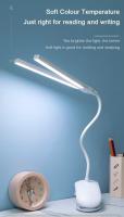 Lámpara De Lectura LED Doble Con Pinza Y Control Táctil Dimmer Protección Ocular Para Dormitorio Estudio Oficina - details 1