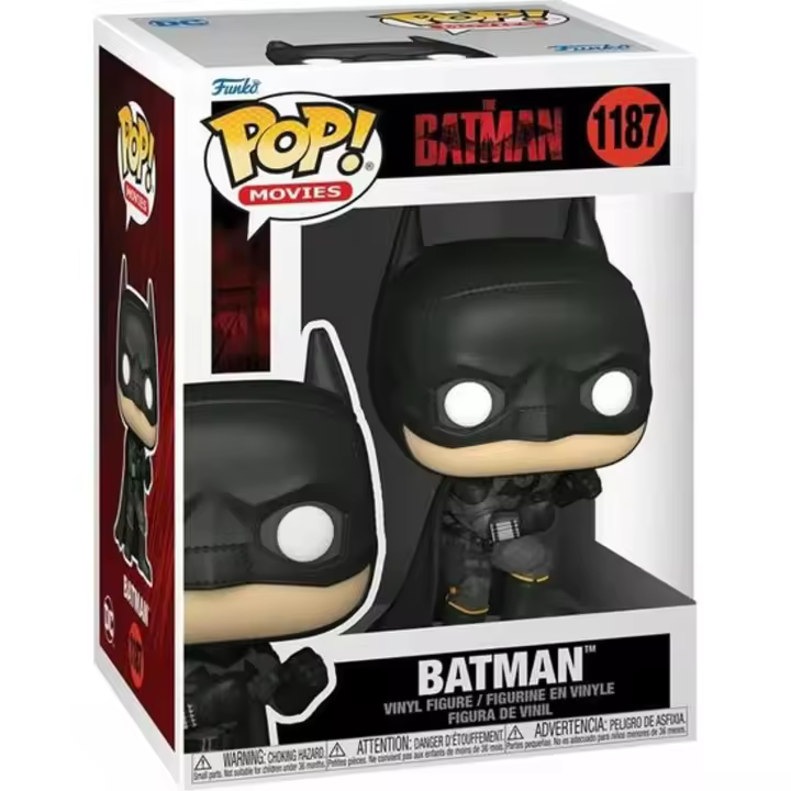 Funko - Figura Pop Movies Dc Comics The Batman Batman - Funko Pop Coleccionable De Edición Limitada - Funko Pop Diseño Detallado Y Realista - Funko Pop Ideal Para Regalo - Funko Pop Gran Variedad De Personajes - 1