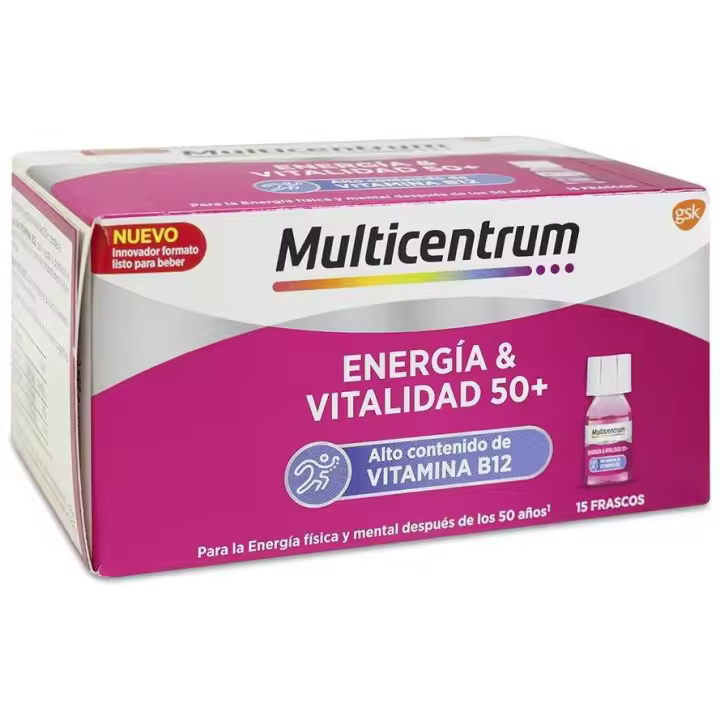 Multicentrum Energia & Vitalidad Sabor Frambuesa 15 Amp - 1