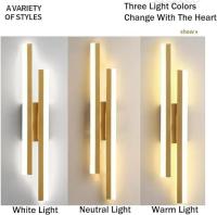 Lámpara De Pared LED Para Interior Estilo Minimalista Moderno Acero Y Acrílico Para Dormitorio Sala De Estar Pasillo Y Escalera Luz Scandinava - details 16