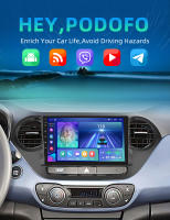 Podofo Radio de coche Android 2 Din para Hyundai i10 2014 2015 2016 2017 Carplay 8+128GB AI Voice WIFI+4G DSP GPS Navegación Multimedia Reproductor de Video - details 0