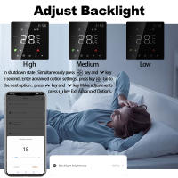 Termostato Inteligente WiFi Tuya Para Calefacción Eléctrica Piso Calentador Agua Gas Compatible Con Google Home Alexa Control Remoto Por Voz - details 6