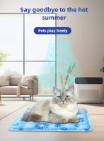 Alfombra De Enfriamiento Para Perros Y Gatos Impermeable Y Lavable Para Verano Con Inyección De Agua Sillín De Viaje Para Mascotas - details 0