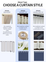 Cortinas De Estilo Francés Antiguo Con Borde Negro Lino Rayado Crema Retro Japonesa Para Balcón Y Sala De Estar - details 1