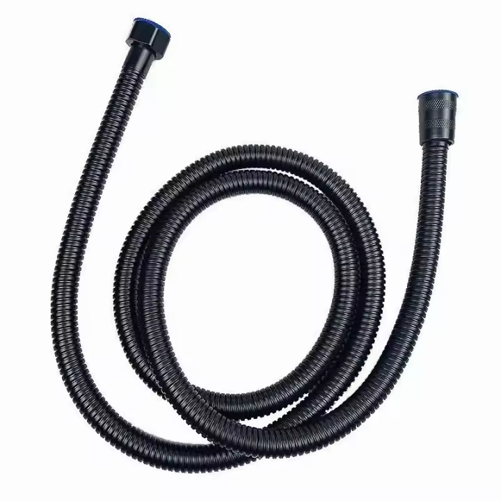 Tubo De Showers Flexible De PVC Negro 1.5M Extension De Agua Para Baño Accesorios De Plomería Tubo De Extracción De Plomería - 1