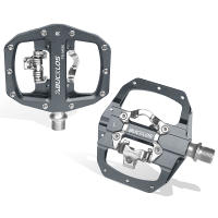 Pedales De Bicicleta BUCKLOS MTB Doble Función Plataforma Plana Y Fijación SPD Antideslizante Para Mountain Bike Con Cleat - details 9