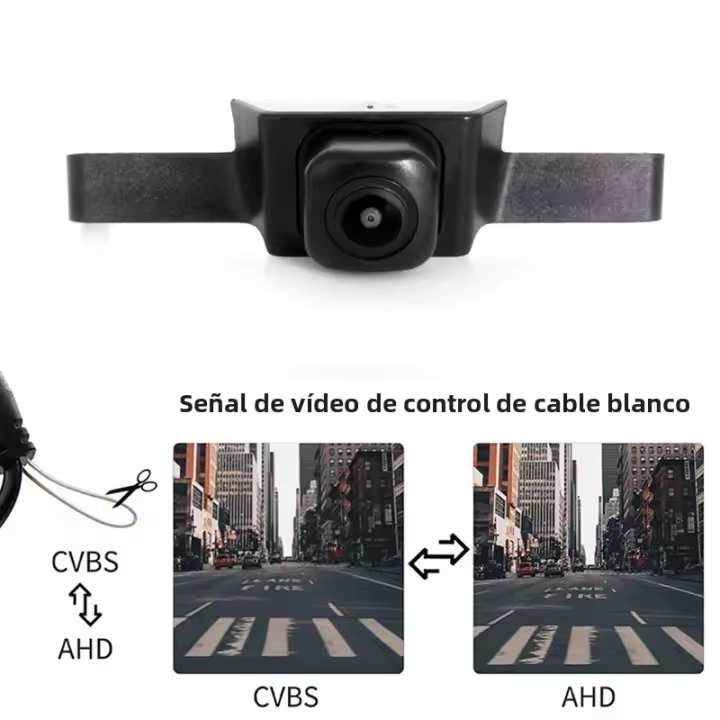 Cámara Frontal Para Coche AHD Para Toyota RAV4 XA50 2020 2021 Visión Nocturna Impermeable Lente Fisheye Grille Cámara 170° ABS Cable De Video 6M - 1