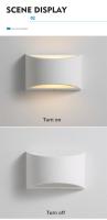 Lámpara De Pared LED 7W Blanca Impermeable IP65 Para Exteriores Iluminación Moderna Para Hogar Decoración Para Dormitorio Sala De Estar Cocina 110V 220V - details 2