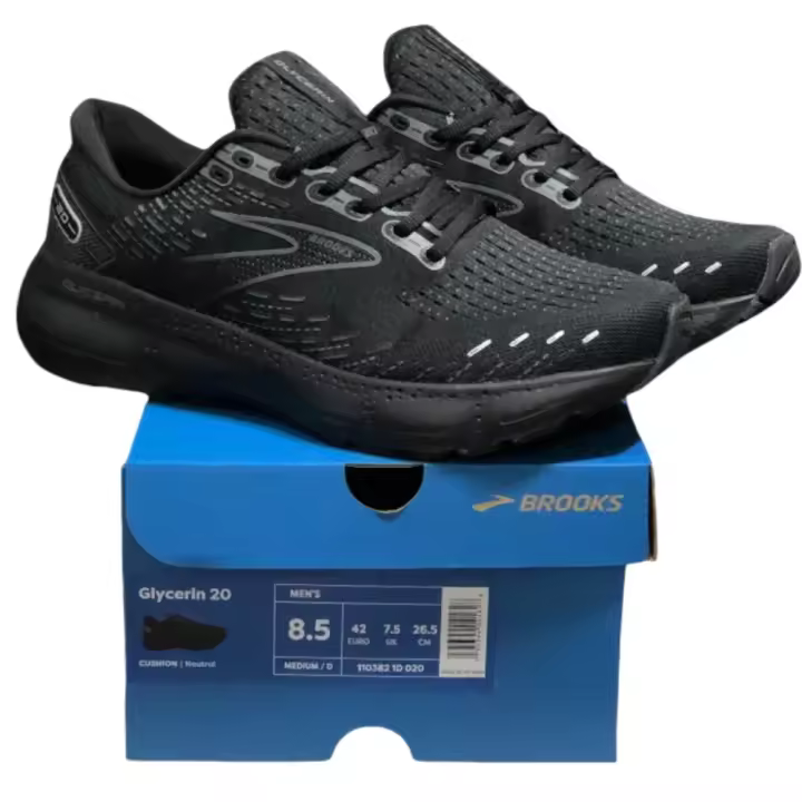 Zapatos De Correr Brooks Para Hombre Glycerin GTS 20 Transiciones Suaves Y Cómodas Para Corredores De Todas Niveles Material Superior De Malla Respirable Suela EVA - 1