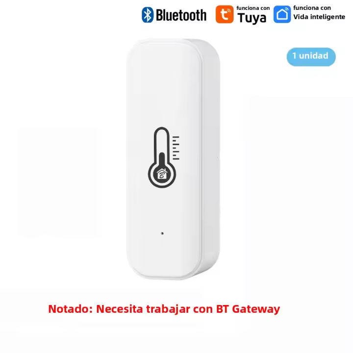 Sensor De Temperatura Y Humedad Bluetooth Mini Compatible Con APP Remota Tuya Termómetro Y Higrómetro Para El Hogar - 1