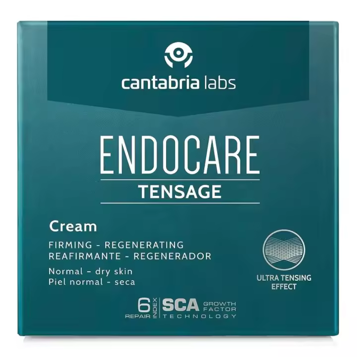 Endocare Tensage Cream - Crema Antiarrugas, Antiflacidez, Regeneradora Antiedad, Efecto Tensor Inmediato, Nutritiva, para Pieles Normales a Secas, 30 ml - 1