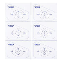 Cinta De Impacto De Golf 12-60pcs Etiquetas Para Clubs De Hierro Driver Madera Bola Registros De Golpe Entrenador De Swing Equipo De Golf Blanco Azul - details 8