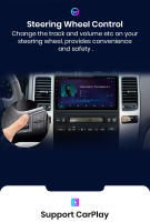 Junsun Radio Coche para Toyota Prado 120 2004 2005 2006 2007 2008 2009 Inalámbrico CarPlay Android Auto AI Voice 2 din Pantalla Coche Android Auto Multimedia Navegación GPS Auto radio - details 8