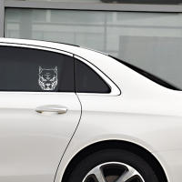 Pegatina De Motocicleta Con Patrón De Perro Pitbull Reflectante Para Coche Moto Auto Decal JDM Vinilo Estilo 19*15cm - details 1