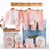 Conjunto De Ropa Para Bebés Recién Nacidos 18 Piezas Unisex Algodón 100% Suave Para Primavera Y Otoño Incluye Gorro Y Pañalera - details 9