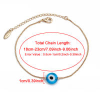 Pulsera De Encanto Ojo Turco Azul Con Cadena De Cobre Ajustable Para Mujeres Y Niñas Joyería De Moda Con Cierre De Lobulo BE73 - details 11