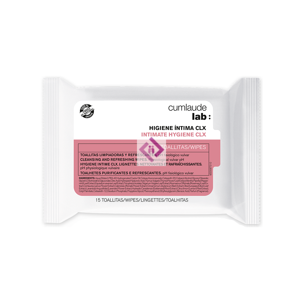 Cumlaude Lab Cumlaude Toallitas Higiene Intima CLX 15 Unidades