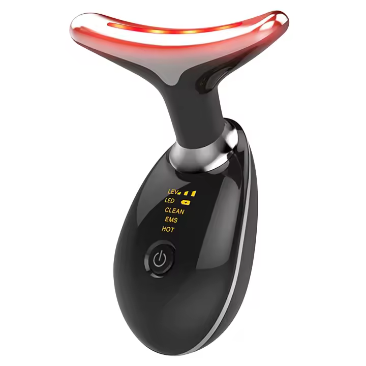 Terapia De Luz Roja LED Para Rejuvenecimiento De La Piel Máquina De Levantamiento Y Tensión Para Rostro Y Cuello Dispositivo De Belleza USB CABLE Fuente De Alimentación Plástico Tamaño 16*13*6cm - 1