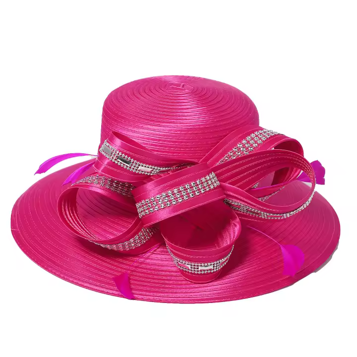 Sombrero Derby Elegante De Navidad Para Mujer Con Plumas Y Diamantes Anversa De Fiesta Casaca De Busto Broche Anversa De Busto - 1