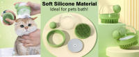 Nueva Cepillo Para Mascotas De Silicona Masajeador De Baño Para Perros Y Gatos Máquina De Burbujas Para Ducha Fácil De Usar Suministros Para Limpieza De Mascotas - details 0