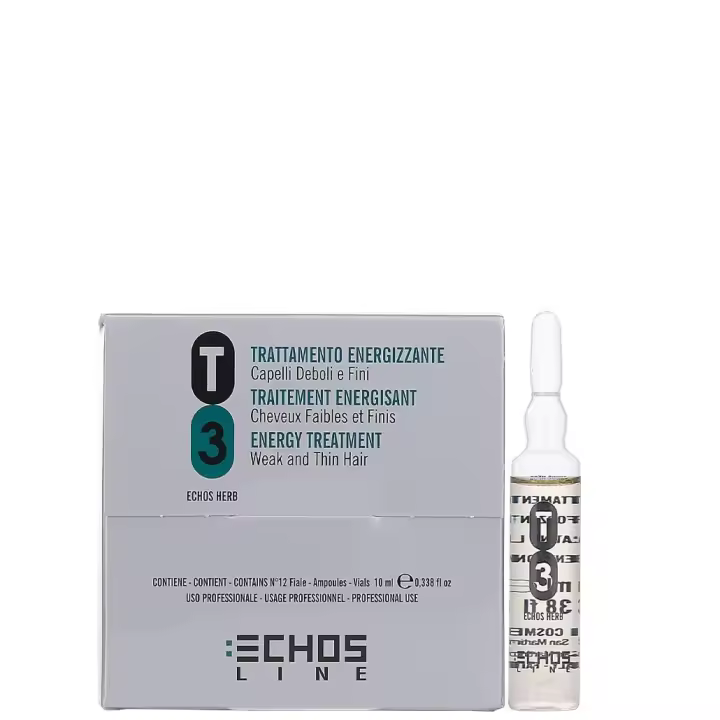 ECHOSLINE TRATAMIENTO T3 ENERGIZANTE PELO FINO Y DEBIL 12x10ML - 1