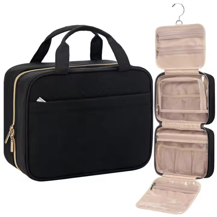 Bolsa de ASEO popular, Bolsa de Cosméticos impermeable con Gancho, para Joyas compartamin, Bolsa de almacenamiento de Enviado de viaje de gran capacidad, portátil - 1