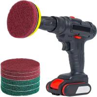 Kit De Escobillas De Limpieza De 8 Piezas Con Broca De Potencia Para Adornos De Pared Y Azulejos Herramienta De Limpieza Para El Hogar - details 3