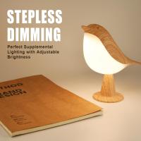 Lámpara De Mesa Pequeña Con Sensor Táctil Y 3 Temperaturas De Color Lámpara De Noche Para Niños Sin Cable Bird Lamp Bedside - details 1