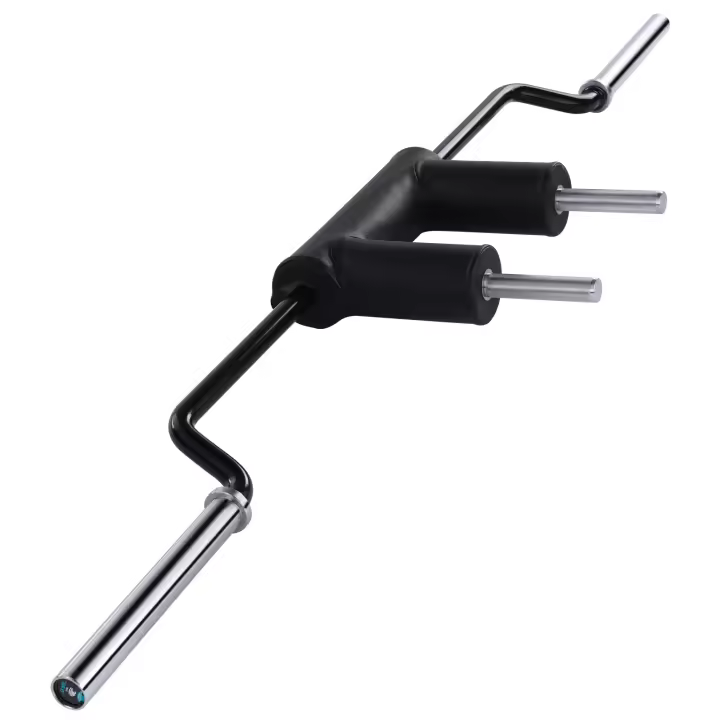 Fitness Tech Barra Olímpica Sentadillas Black Safety Squat Bar 235cm 680 KG Barras para peso libre - 1
