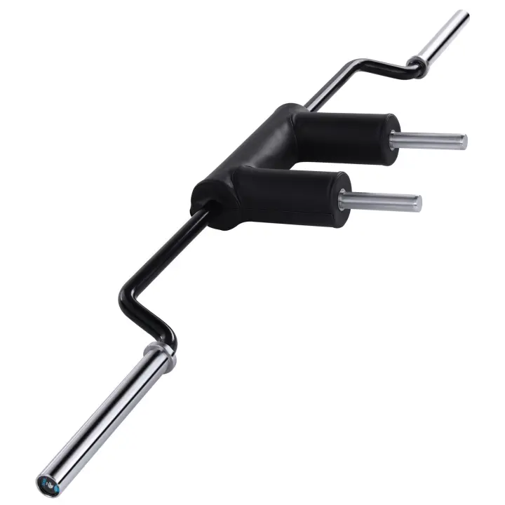 Fitness Tech Barra Olímpica Sentadillas Black Safety Squat Bar 235cm 680 KG Barras para peso libre - 1