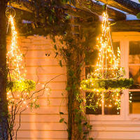 1 Pack De Luces De Cadena Solar 200 LED Para Jardín Decoración De Navidad Luz De Vinilo Impermeable De Catarata De Hidroponía - details 5
