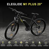 Eleglide M1 Plus 29 pulgadas Bicicleta Eléctrica 36V 12.5Ah Batería 250W Motor 25 km/h Velocidad Máxima Shimano 21 Velocidades Rango Máximo 100KM Frenos de Disco Doble Asiento Cómodo de Espuma MTB Bicicleta Ciclomotor Aplicación Inteligente - Negro - details 0