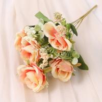 1/3Pcs Arreglo De Flores Artificiales Rosa Para Decoración De Hogar Y Jardín Decoración De Boda Y Fiestas Fake Flowers Garden Wedding Party Decoration - details 9