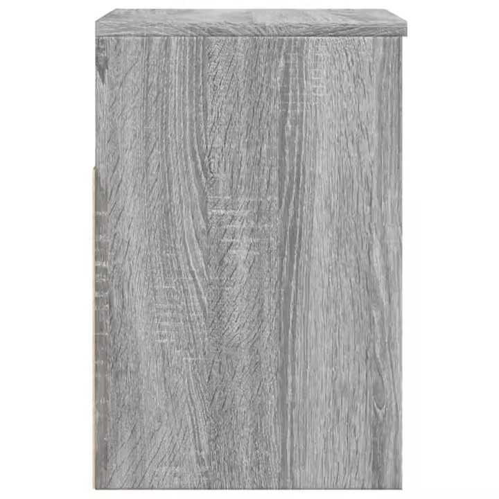 vidaXL Banco zapatero madera contrachapada gris Sonoma 60x30x45 cm - 1