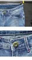 Jeans Skinny Para Hombre Con Agujeros Y Desgaste En Azul Destacados Pantalones De Denim Para Calle Moda Hip Hop Talla Media Longitud Completa - details 4