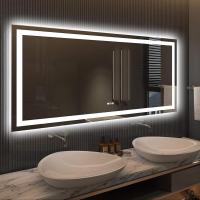 Wonduu Espejo de Baño LED Inteligente 80x60 cm – Pantalla Táctil, Antivaho, Regulable, Impermeable, Diseño Moderno, Montaje en Pared – Espejo con Luz LED Natural & Cálida - details 0