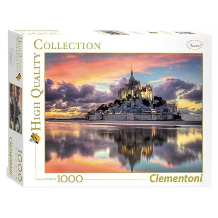 Puzzle 1000 Piezas Abadía Mont Saint Michel - Francia Clementoni - 1