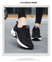 Zapatos Casuales Para Mujer Suela Antideslizante Transpirable De Encaje Y Malla Con Cordones Elásticos Antideslizantes Y Suaves Para Caminar - details 21