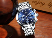 Reloj De Hombre LIGE 2024 Chronógrafo Deportivo De Lujo Marca Relojes De Cuarzo Acero Inoxidable Impermeable Con Manos Luminosas Y Calendario Completo - details 13