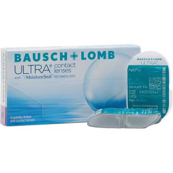 ULTRA BAUSCH + LOMB - Lentillas Mensuales Esféricas (6 Uds) | 8.5 BC | 14.20 DIA | Hidratación 16h | MoistureSeal | Alta Permeabilidad | Confort Prolongado - 1