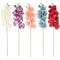 1pc Arco De Mariposa De Seda Con 9 Cabezas Orquídea Falsa 69/100CM Para Decoración De Hogar Y Bodas Flores Artificiales Para Decoración Interior - details 11