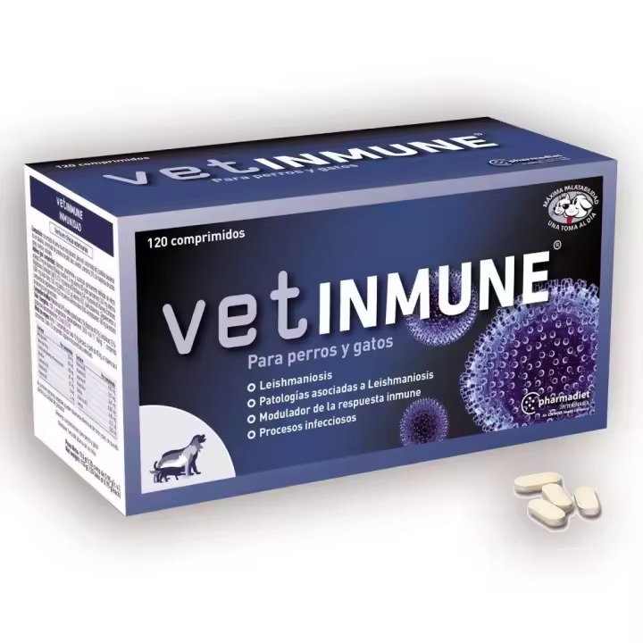 Vetinmune 120 comprimidos  Suplemento nutricionalen forma de comprimidos paraperros y gatos - 1